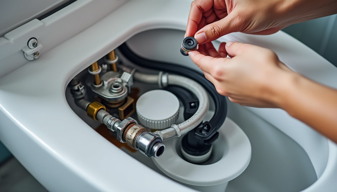 apprenez à changer une chasse d'eau en trouvant la pièce adaptée pour un remplacement facile et efficace.